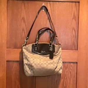 Coach Satin Signature Tote